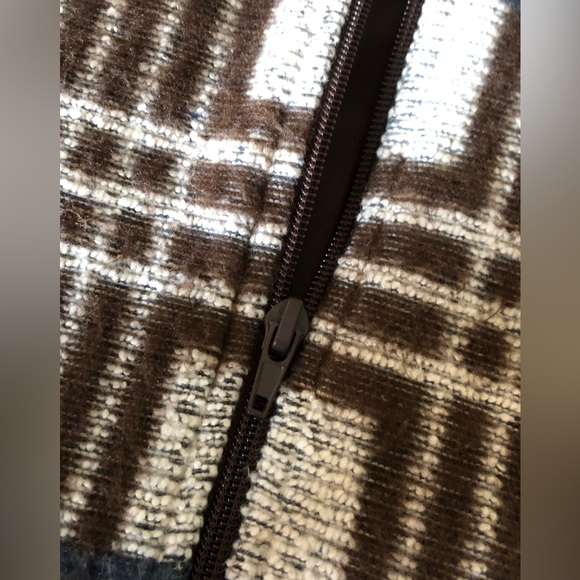 Avon Studio 1886 plaid zip up jacket sweater - Picture 3 of 8